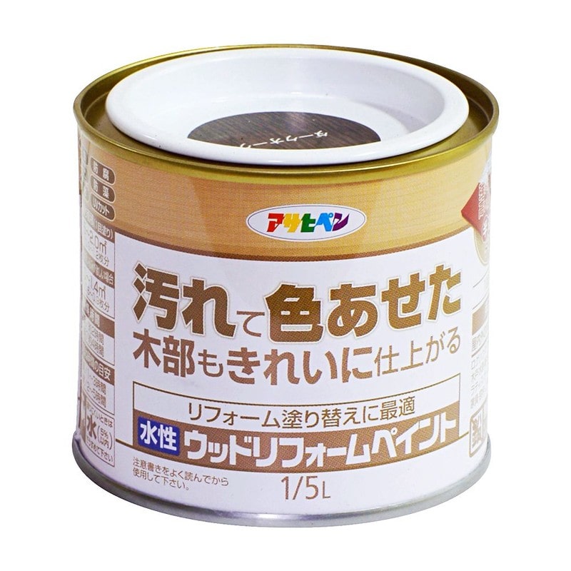 アサヒペン 9018109 水性ウッドリフォームペイント 1/5L Dオーク 1個（ご注文単位1個）【直送品】