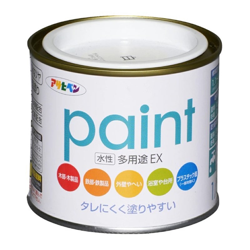 アサヒペン 9017300 水性多用途EX 1/5L 白 1個（ご注文単位1個）【直送品】