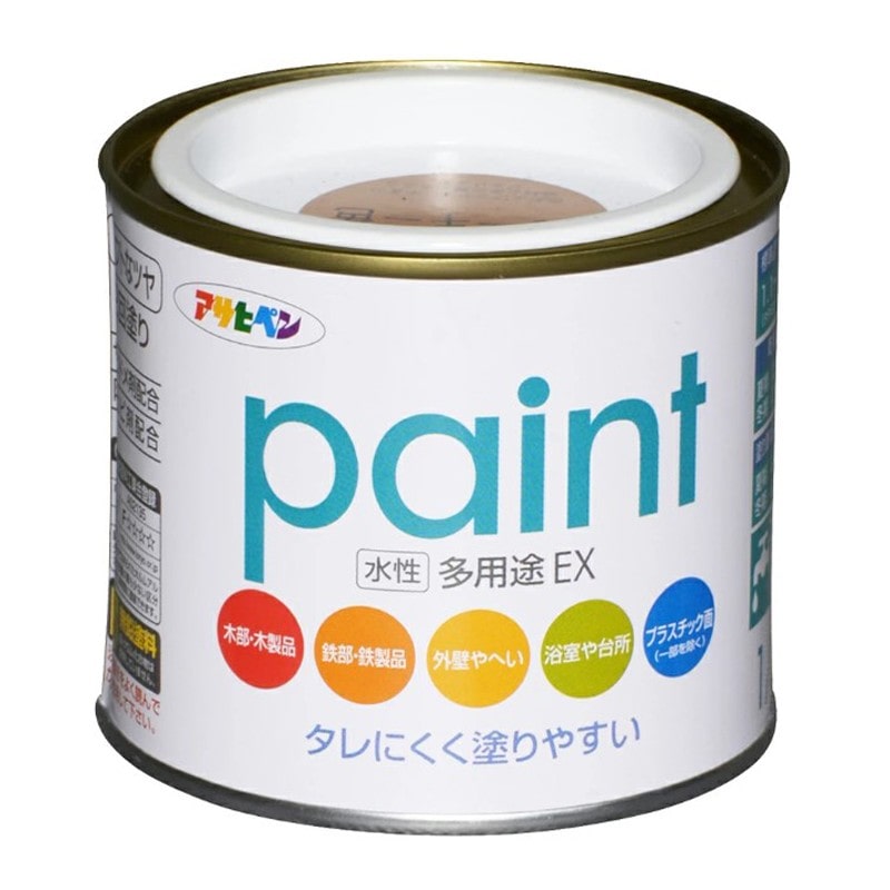 アサヒペン 9017304 水性多用途EX 1/5L カーキー色 1個（ご注文単位1個）【直送品】