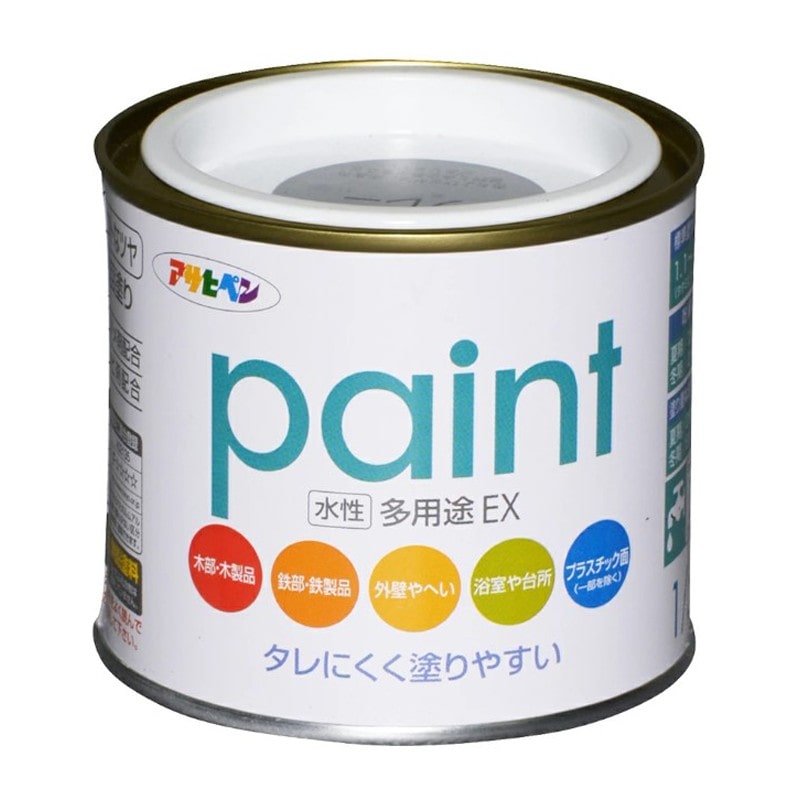 アサヒペン 9017307 水性多用途EX 1/5L グレー 1個（ご注文単位1個）【直送品】