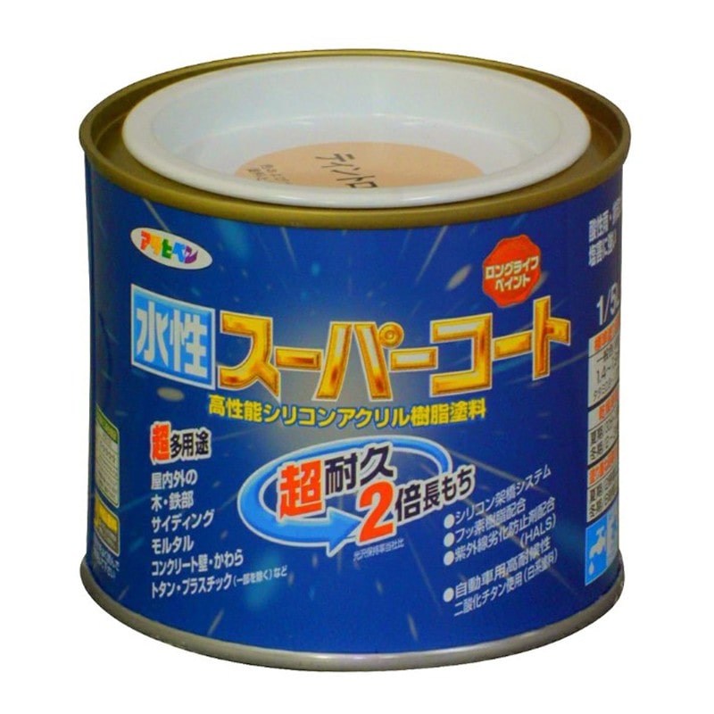 アサヒペン 9011400 水性スーパーコート 1/5L ティントローズ 1個（ご注文単位1個）【直送品】