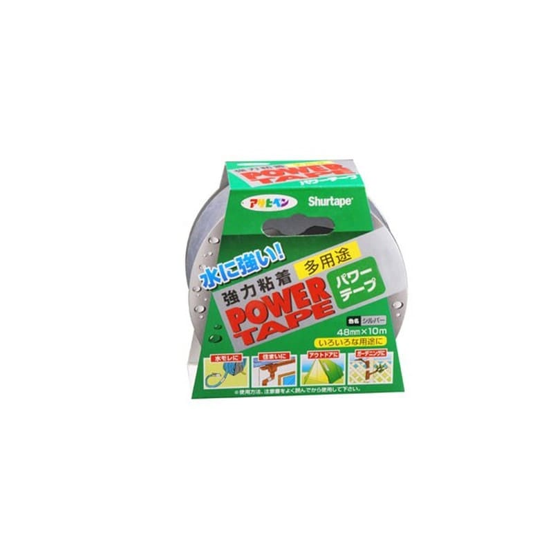 アサヒペン 901301 パワーテープ 10m シルバー T101 1個（ご注文単位1個）【直送品】