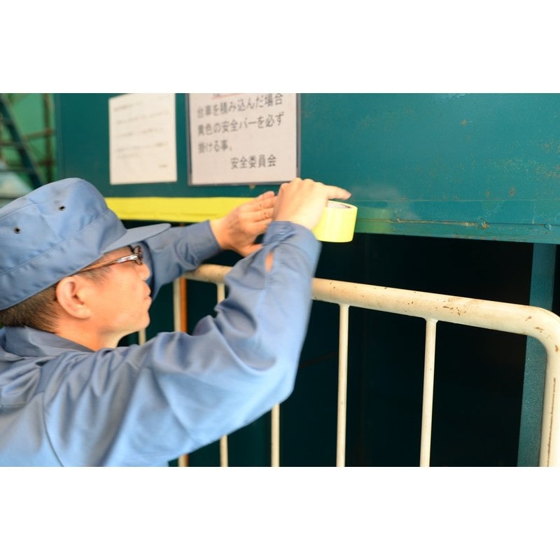 アサヒペン 9016390 パワーカラーテープ 48mm×10m 蛍光イエロー T107 1個(ご注文単位1個)【直送品】