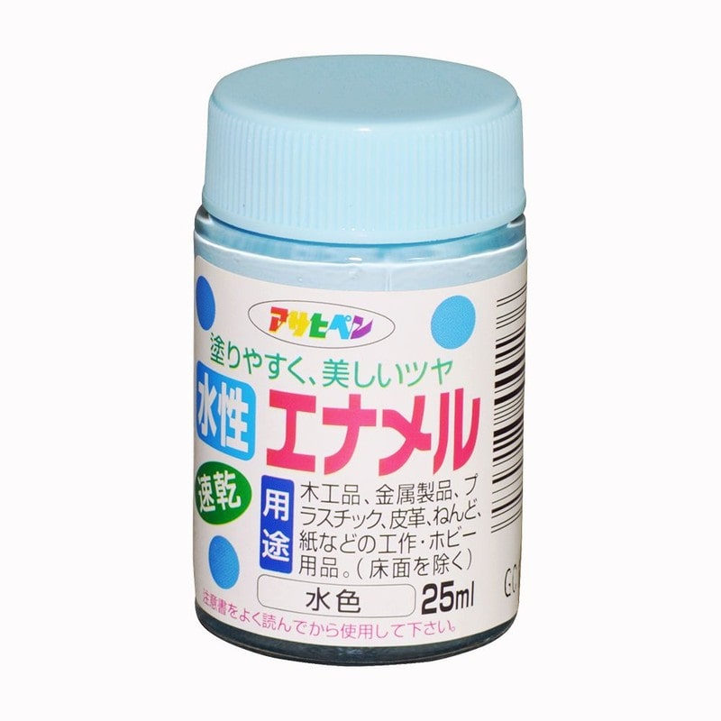 アサヒペン 9010813 水性エナメル 25ml 水色 1個(ご注文単位1個)【直送品】