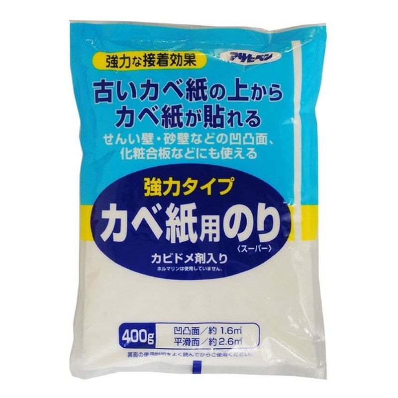 アサヒペン 9015710 強力タイプカベ紙用のり 400g #773 1個（ご注文単位1個）【直送品】