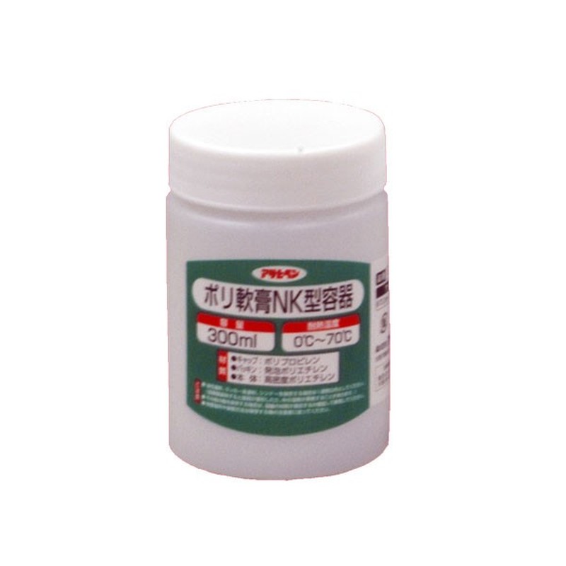 アサヒペン 9016268 ポリ軟膏NK型容器 300mL 1069-06 1個(ご注文単位1個)【直送品】