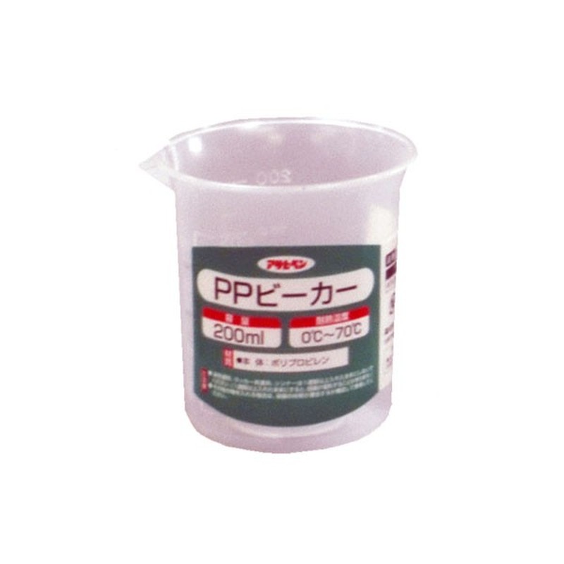 アサヒペン 9016193 PPビーカー 200ml #3573-07 1個（ご注文単位1個）【直送品】