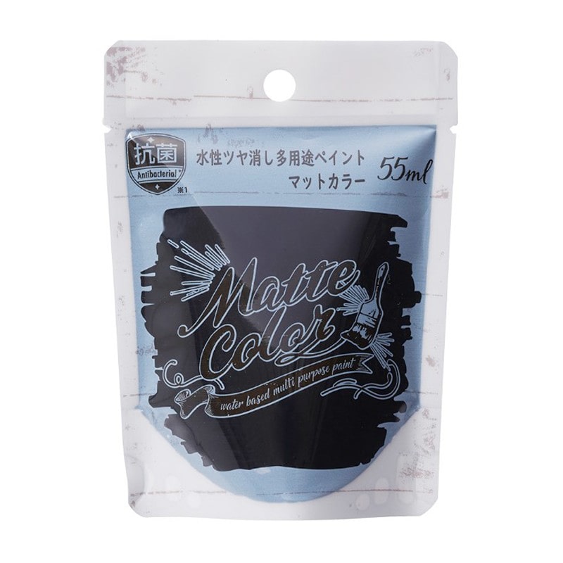 アサヒペン 9019054 水性多用途ペイントマットカラー JBK 55ml 1個（ご注文単位1個）【直送品】