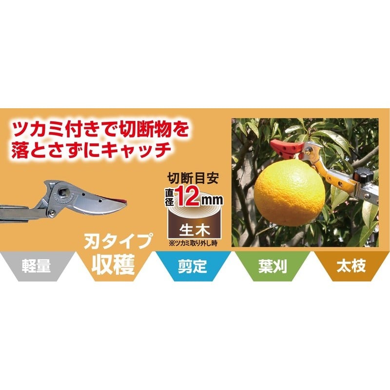 アルス 101772 アルス160PCC-1.8 カーボンチョキ 採収型 160PCC-1.8D 1個(ご注文単位1個)【直送品】