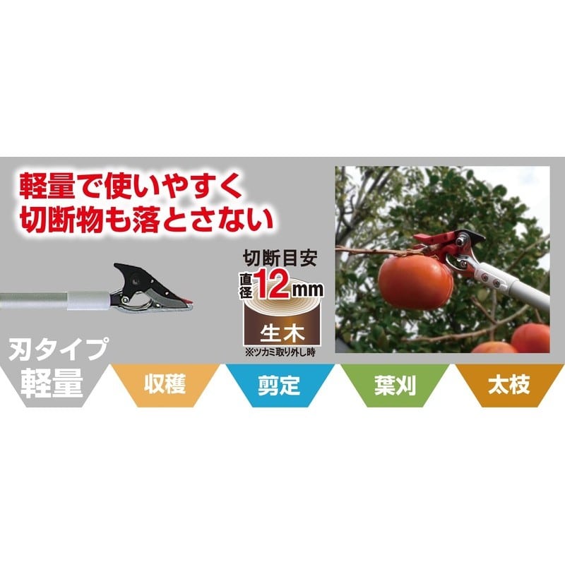 アルス 101776 150ZZ-4.1-6D 3本伸縮高枝Wズーム 1個(ご注文単位1個)【直送品】