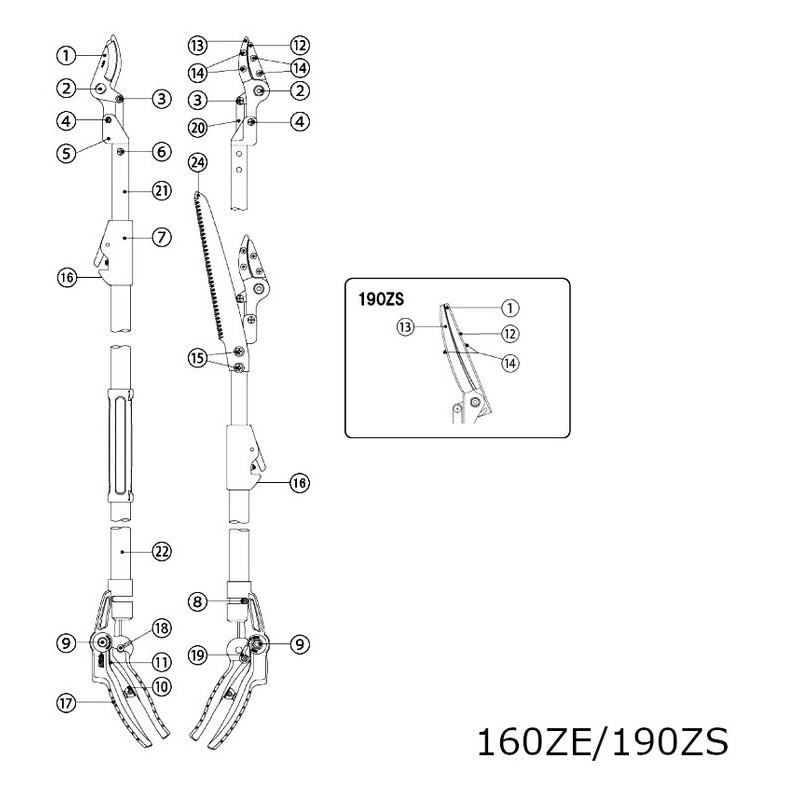アルス 104321 190ZTR 受刃ツカミ ネジ付 999ZTR06 1個(ご注文単位1個)【直送品】