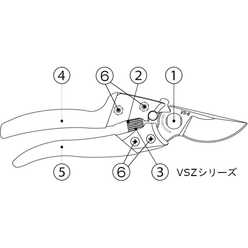 アルス 104506 VS-8 下刃用グリップ 999VS06 1個（ご注文単位1個）【直送品】