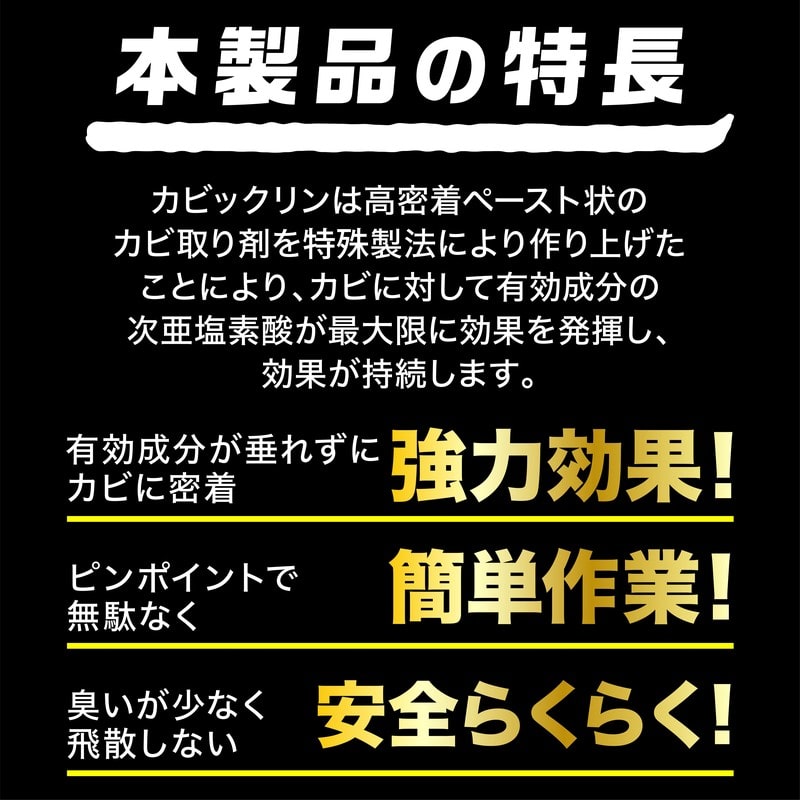 イカリ消毒 205686 カビックリンペースト 120g 1個(ご注文単位1個)【直送品】