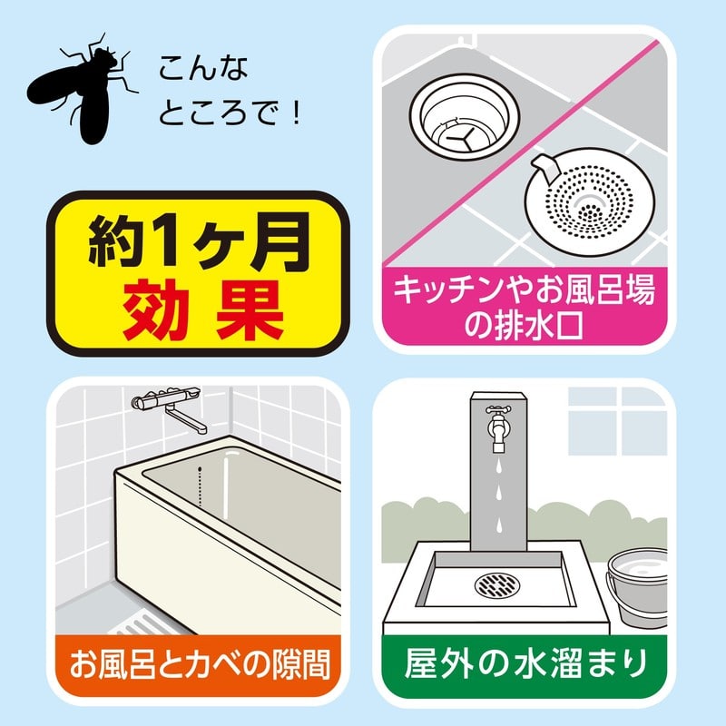 イカリ消毒 275012 排水口コバエ退治+α 1個（ご注文単位1個）【直送品】