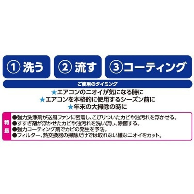 イカリ消毒 275014 エアコンクリンセット 1個(ご注文単位1個)【直送品】