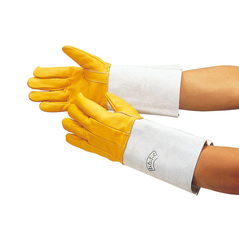 おたふく手袋 2110026 溶接用コンビ5指 #408 1個（ご注文単位1個）【直送品】