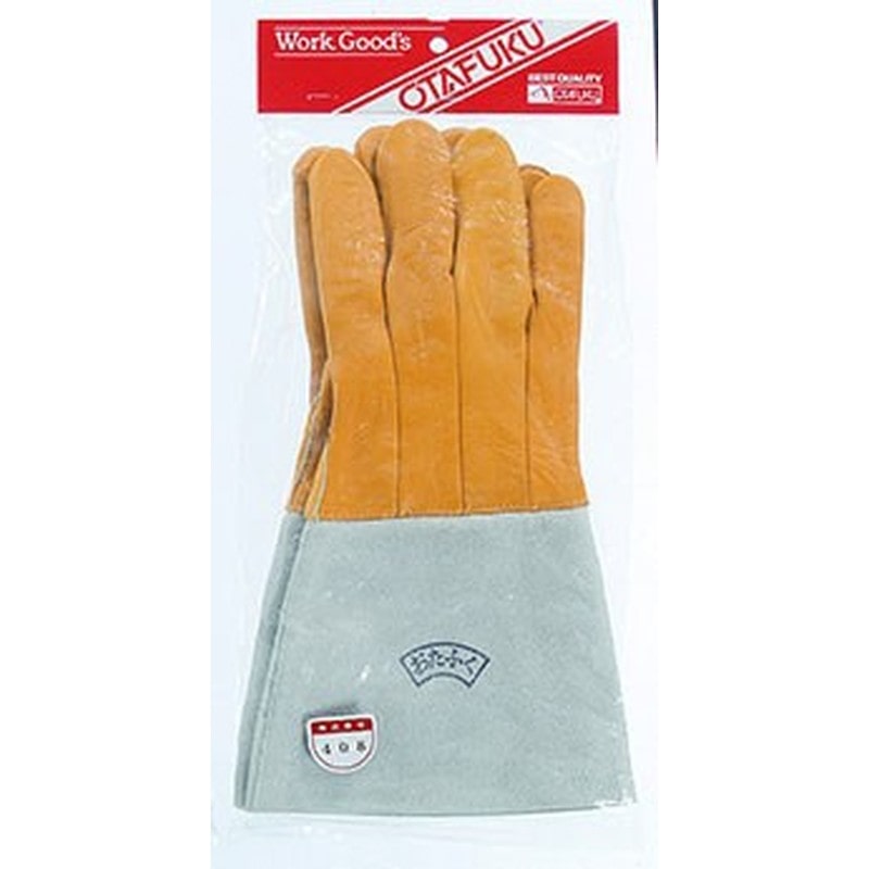 おたふく手袋 2110026 溶接用コンビ5指 #408 1個(ご注文単位1個)【直送品】