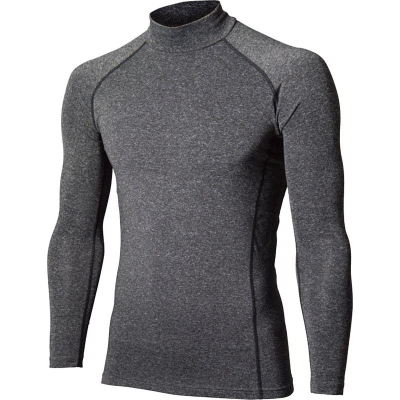 おたふく手袋 2114001 オタフク ハイネックシャツ カオチングレー LL JW-170 1個(ご注文単位1個)【直送品】