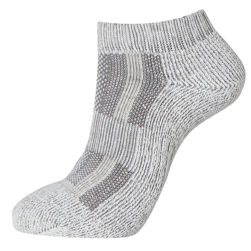 おたふく手袋 2115417 S-857 Sソックスショート先丸2PL灰×灰 L 1個(ご注文単位1個)【直送品】