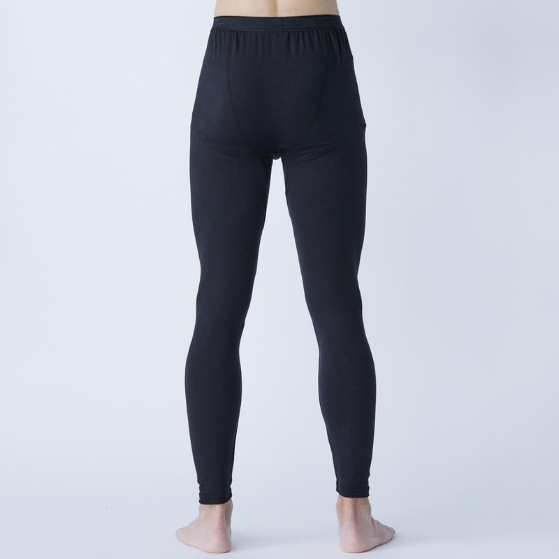 おたふく手袋 2117855 発熱吸汗速乾 前開きロングタイツ BK Mサイズ JW-153 1個(ご注文単位1個)【直送品】