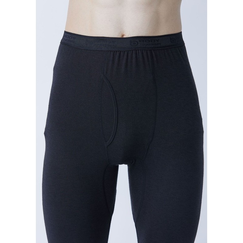 おたふく手袋 2117858 発熱吸汗速乾 前開きロングタイツ BK 3Lサイズ JW-153 1個(ご注文単位1個)【直送品】