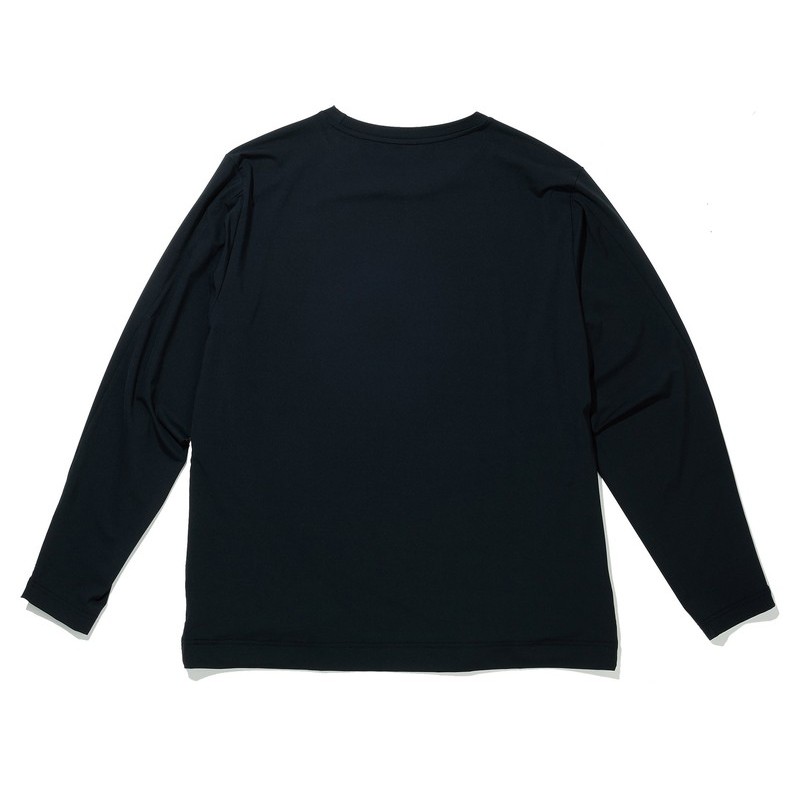 おたふく手袋 2118134 ロングスリーブ クルーネックシャツ BK Mサイズ JW-742 1個（ご注文単位1個）【直送品】