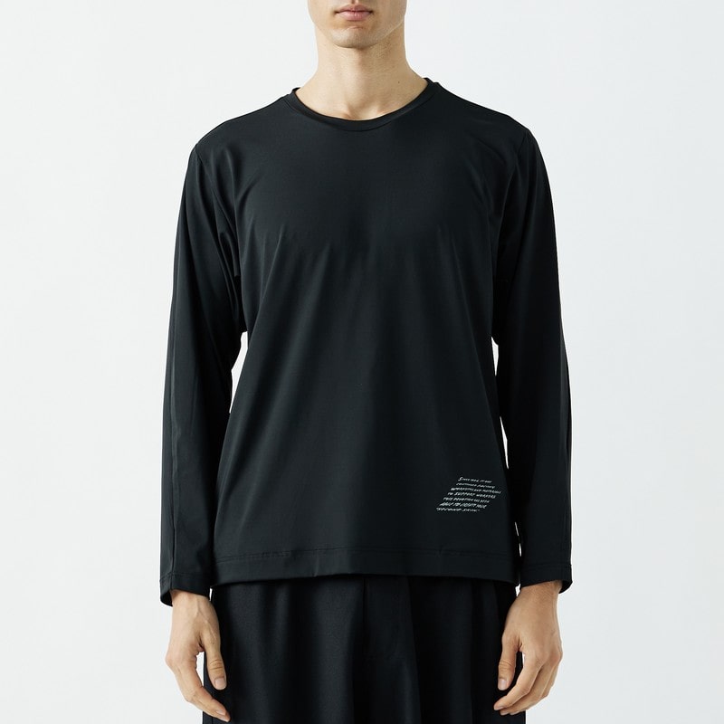 おたふく手袋 2118136 ロングスリーブクルーネックシャツ BK LLサイズ JW-742 1個(ご注文単位1個)【直送品】