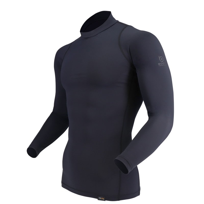 おたふく手袋 2116414 ロングスリーブバックハイネックシャツ BK 3L JW-727 1個（ご注文単位1個）【直送品】