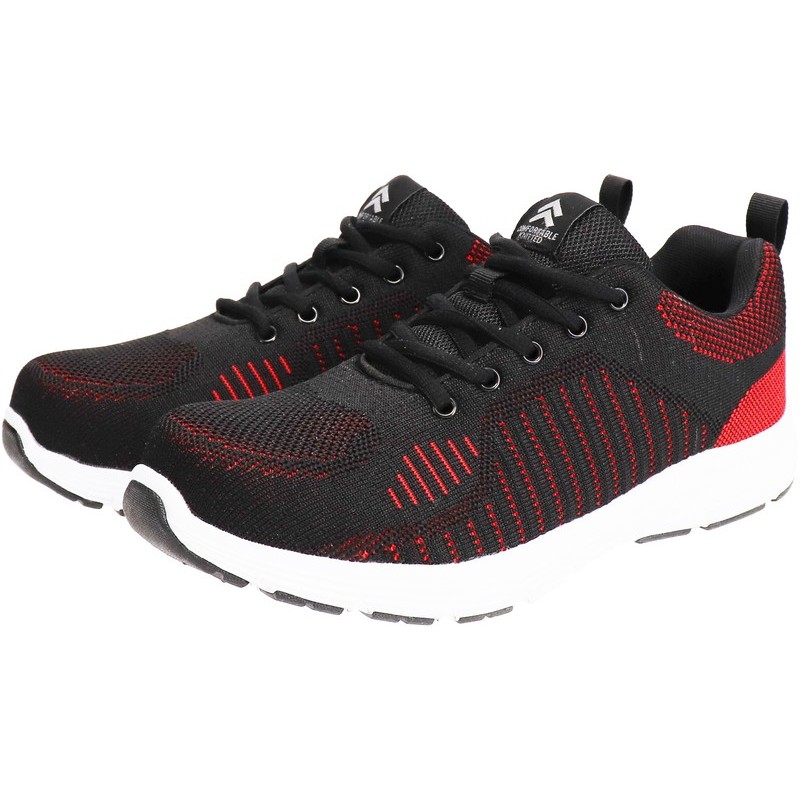 おたふく手袋 2115962 JW-395 ニットシューズ BKXRD 24.5 1個(ご注文単位1個)【直送品】