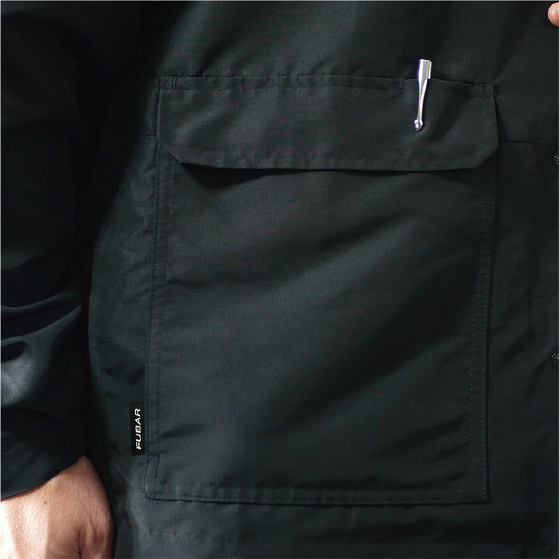 おたふく手袋 2118056 ユーティリティー コーチジャケット BK Mサイズ FB-239 1個（ご注文単位1個）【直送品】