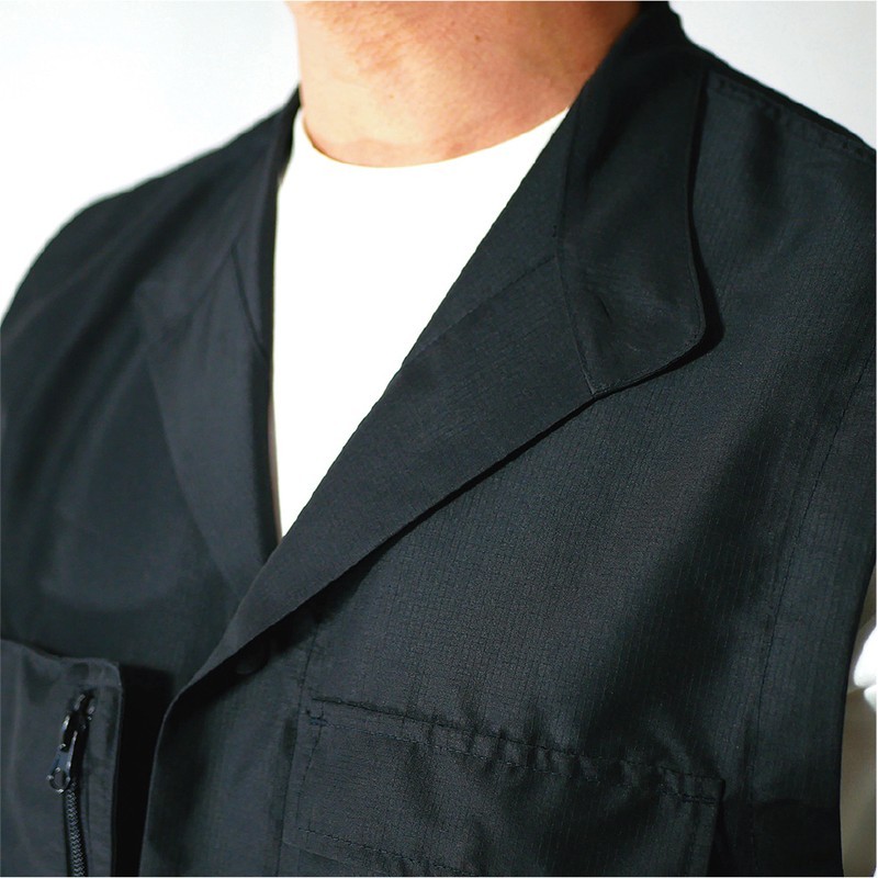 おたふく手袋 2118060 ユーティリティー カーゴベスト ブラック Lサイズ FB-240 1個(ご注文単位1個)【直送品】