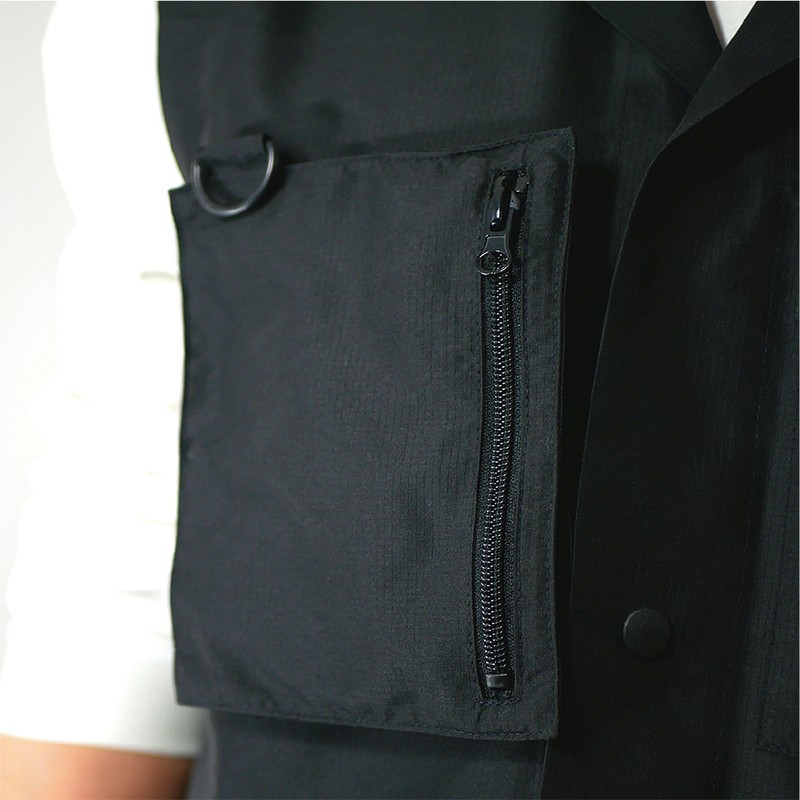 おたふく手袋 2118060 ユーティリティー カーゴベスト ブラック Lサイズ FB-240 1個(ご注文単位1個)【直送品】