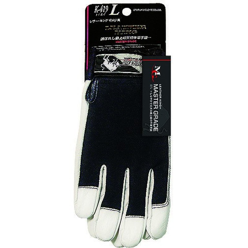 おたふく手袋 211889 レザーキング 甲メリ K-419 1個（ご注文単位1個）【直送品】