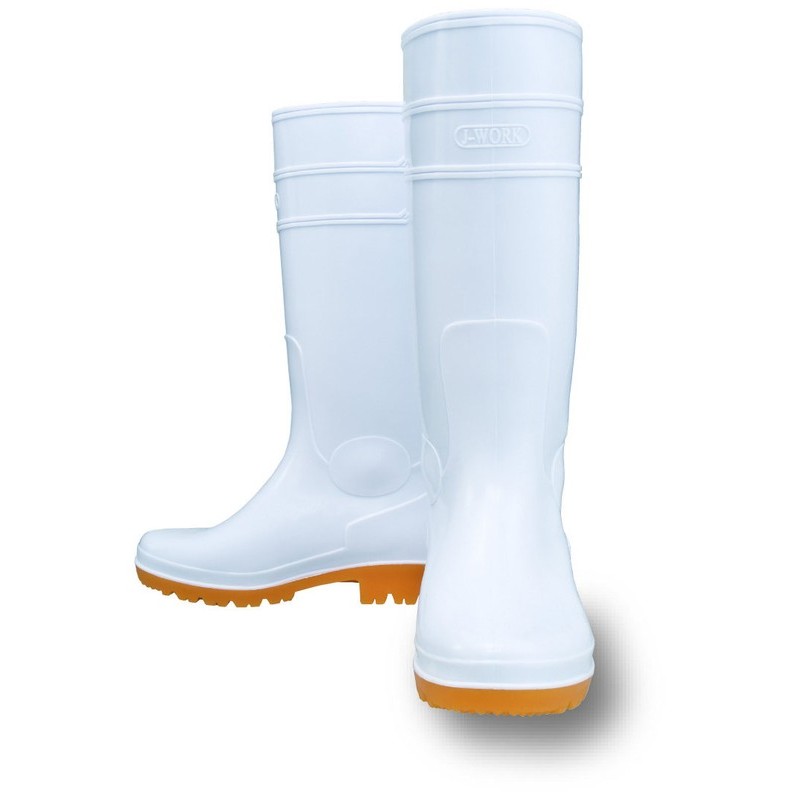 おたふく手袋 211649 ロングタイプ耐油長靴 25.5 白 JW-708 1個(ご注文単位1個)【直送品】