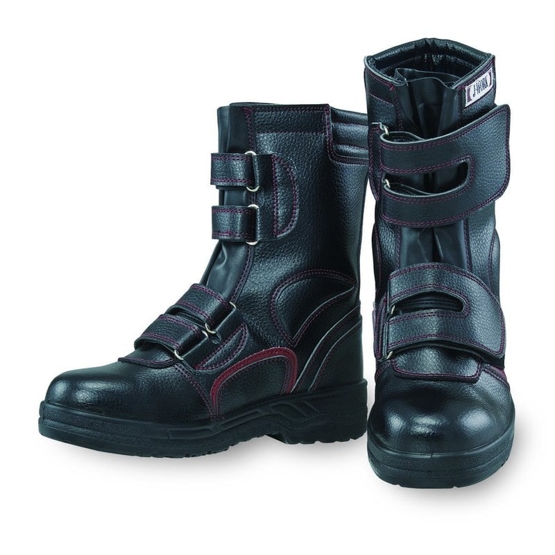 おたふく手袋 211982 安全シューズ半長靴マジックタイプ 24.5 JW-775 1個(ご注文単位1個)【直送品】