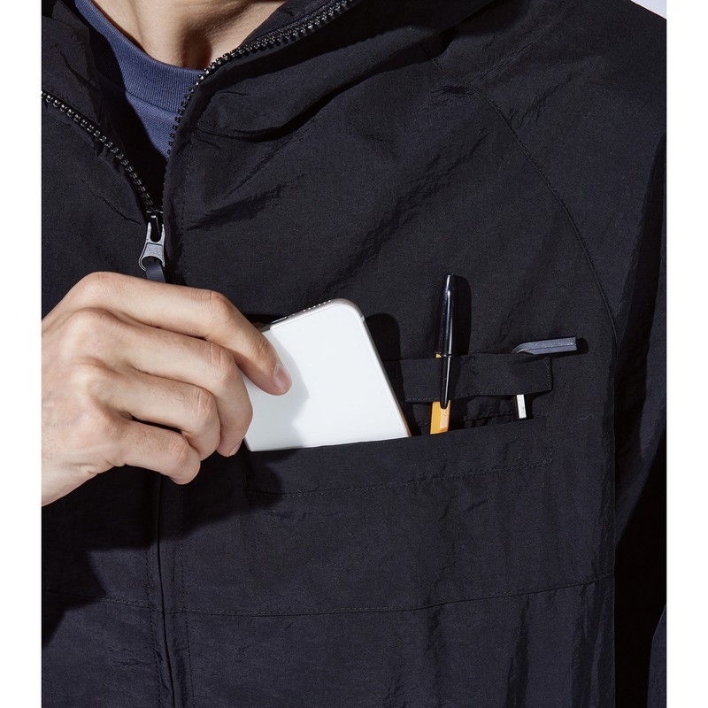 おたふく手袋 2117390 ユーティリティージップアップパーカ BK M FB-231 1個(ご注文単位1個)【直送品】