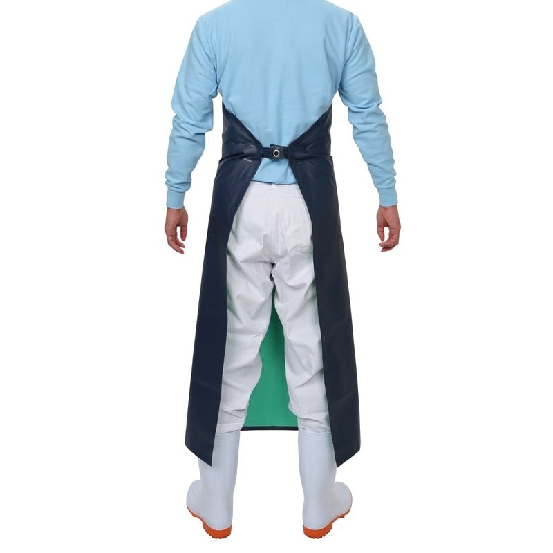 おたふく手袋 2110428 ワンタッチ前掛け 胸付 #6110 1個(ご注文単位1個)【直送品】