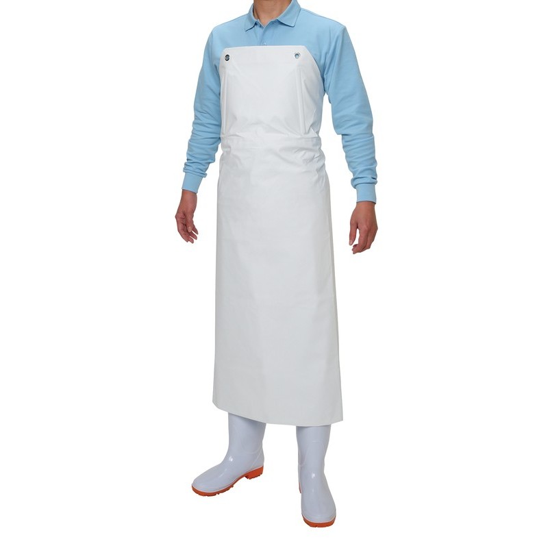 おたふく手袋 2110429 ワンタッチ前掛け 胸付 #6110 1個(ご注文単位1個)【直送品】