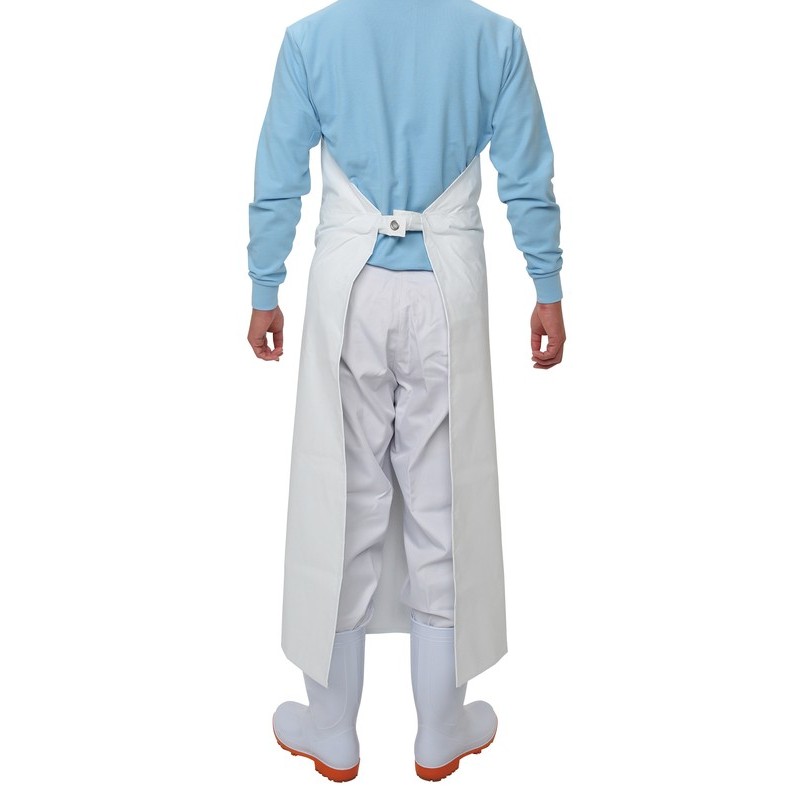 おたふく手袋 2110429 ワンタッチ前掛け 胸付 #6110 1個(ご注文単位1個)【直送品】