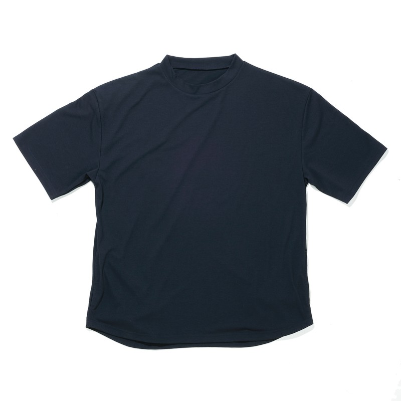 おたふく手袋 2118063 ブオーバー5分袖クールTシャツダークネイビー L FB-710 1個（ご注文単位1個）【直送品】