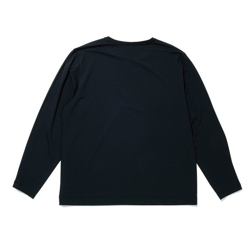 おたふく手袋 2118138 ハーフジップ クルーネックシャツ BK Sサイズ JW-743 1個（ご注文単位1個）【直送品】