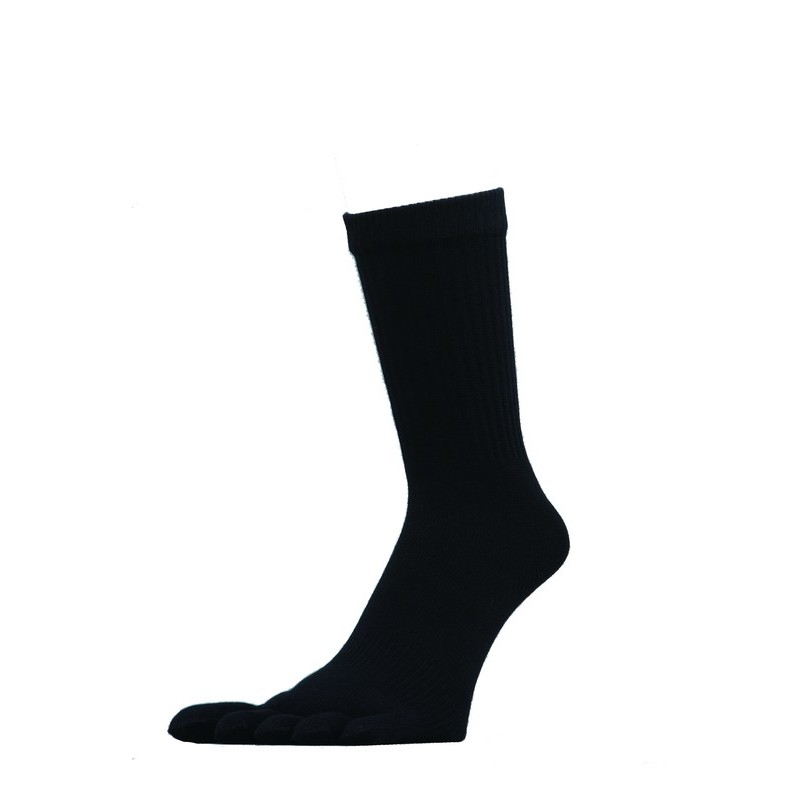 おたふく手袋 2112241 ストロングソックス厚地 5本指カカト付2足組 BK S-865 1個（ご注文単位1個）【直送品】