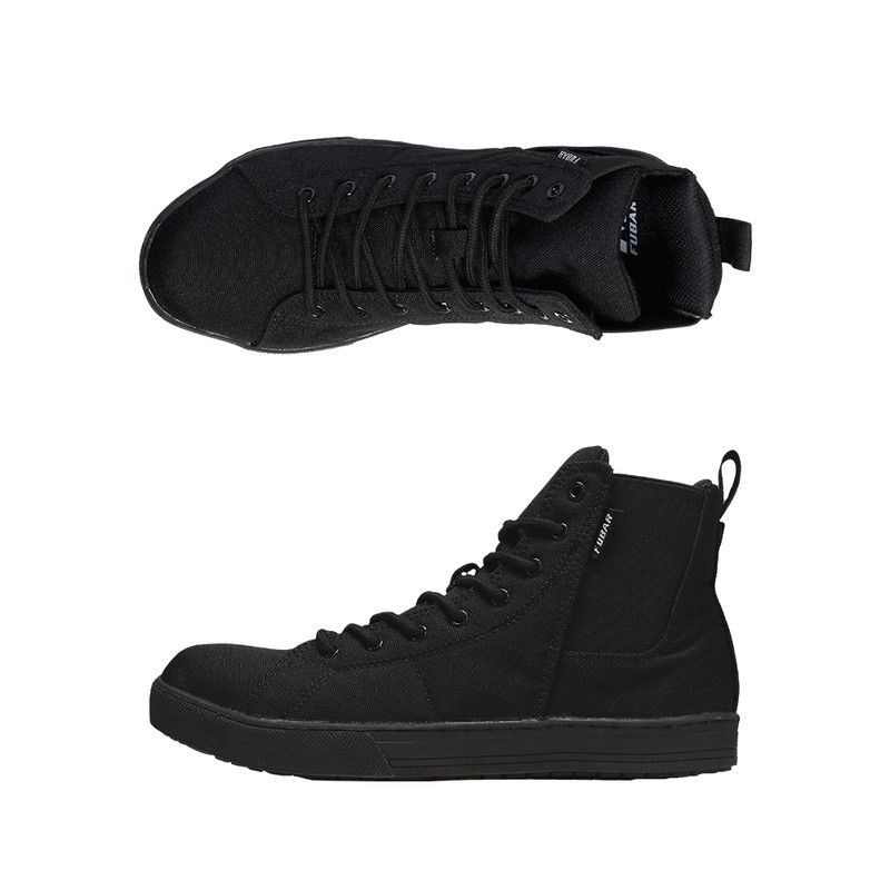 おたふく手袋 2117767 ワークシューズキャンバスハイカットBK24.5cm FB-846 1個（ご注文単位1個）【直送品】