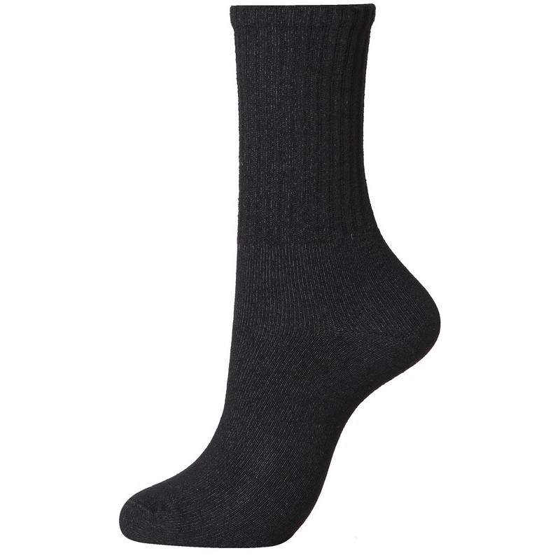 おたふく手袋 2115443 S-889 選ばない靴下クルー先丸 2P 黒 1個（ご注文単位1個）【直送品】