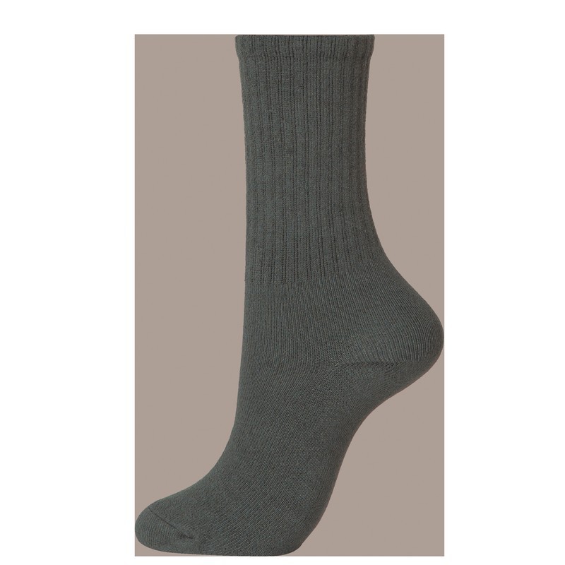 おたふく手袋 2115444 S-889 選ばない靴下クルー先丸 2P D灰 1個(ご注文単位1個)【直送品】