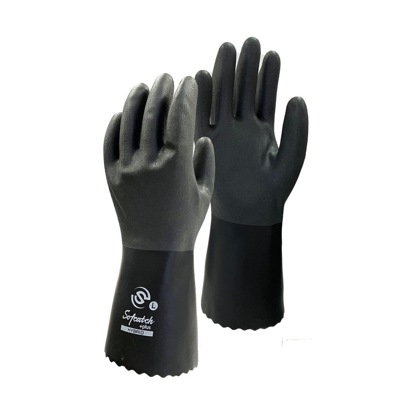おたふく手袋 2118146 ソフキャッチプラスハイブリッド黒 Mサイズ A-204 1個(ご注文単位1個)【直送品】
