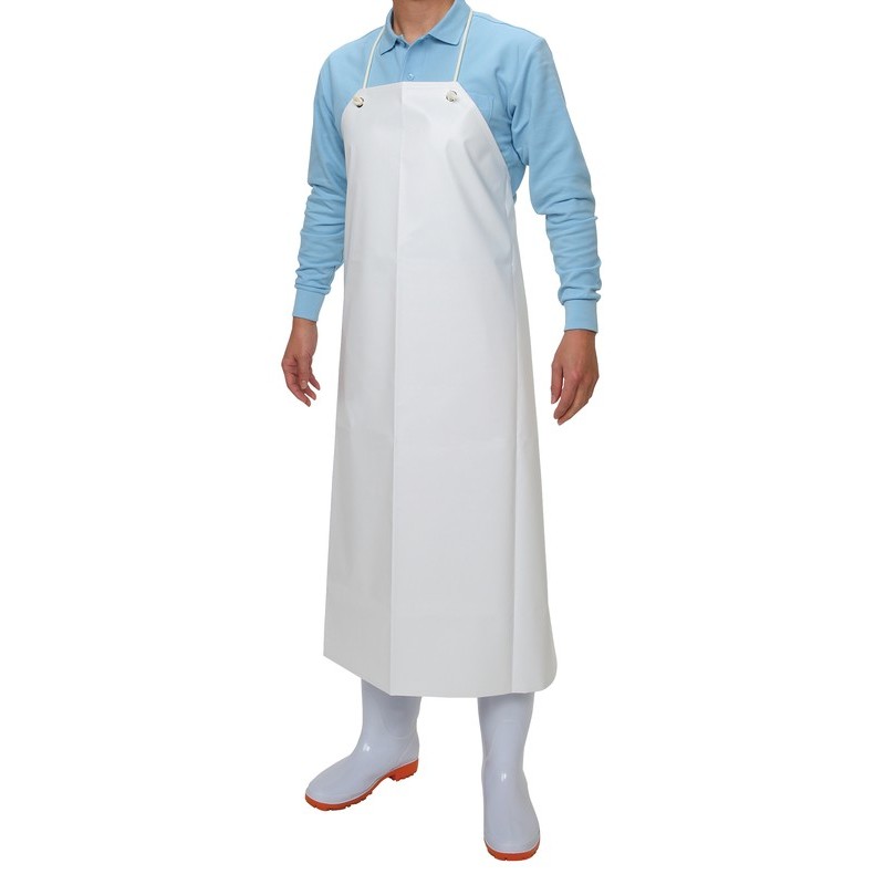 おたふく手袋 2110426 軽量耐油前掛け 胸付 #6180 1個（ご注文単位1個）【直送品】