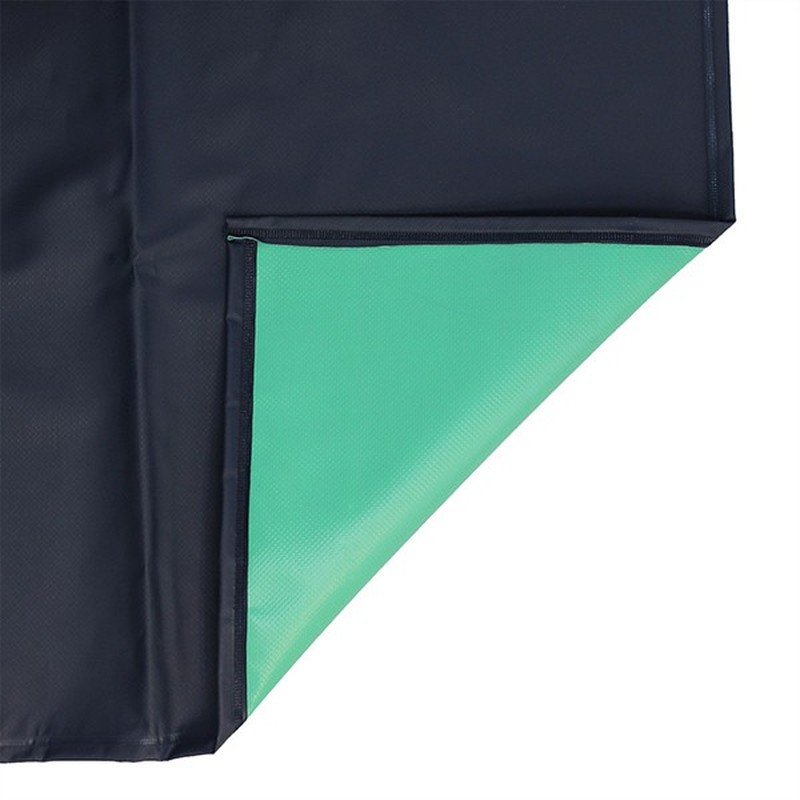 おたふく手袋 2110430 ワンタッチ前掛け 腰下 紺 #6115 1個(ご注文単位1個)【直送品】