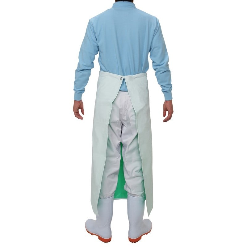 おたふく手袋 2110431 ワンタッチ前掛け 腰下 白 #6115 1個(ご注文単位1個)【直送品】