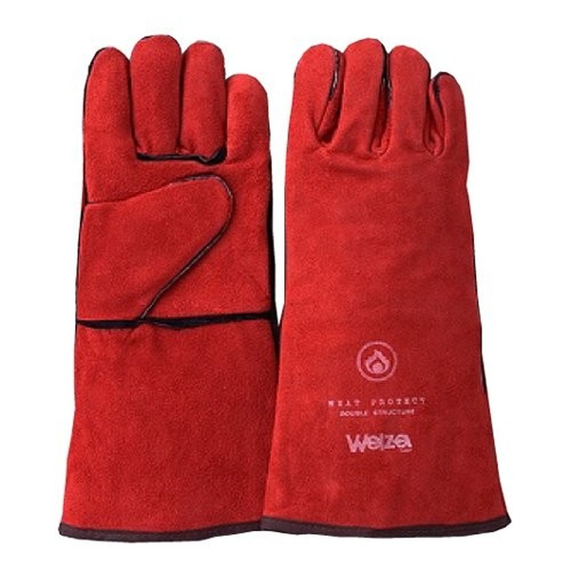 おたふく手袋 2115290 ウェルザ5本指手袋レッド フリー W-0514R 1個（ご注文単位1個）【直送品】